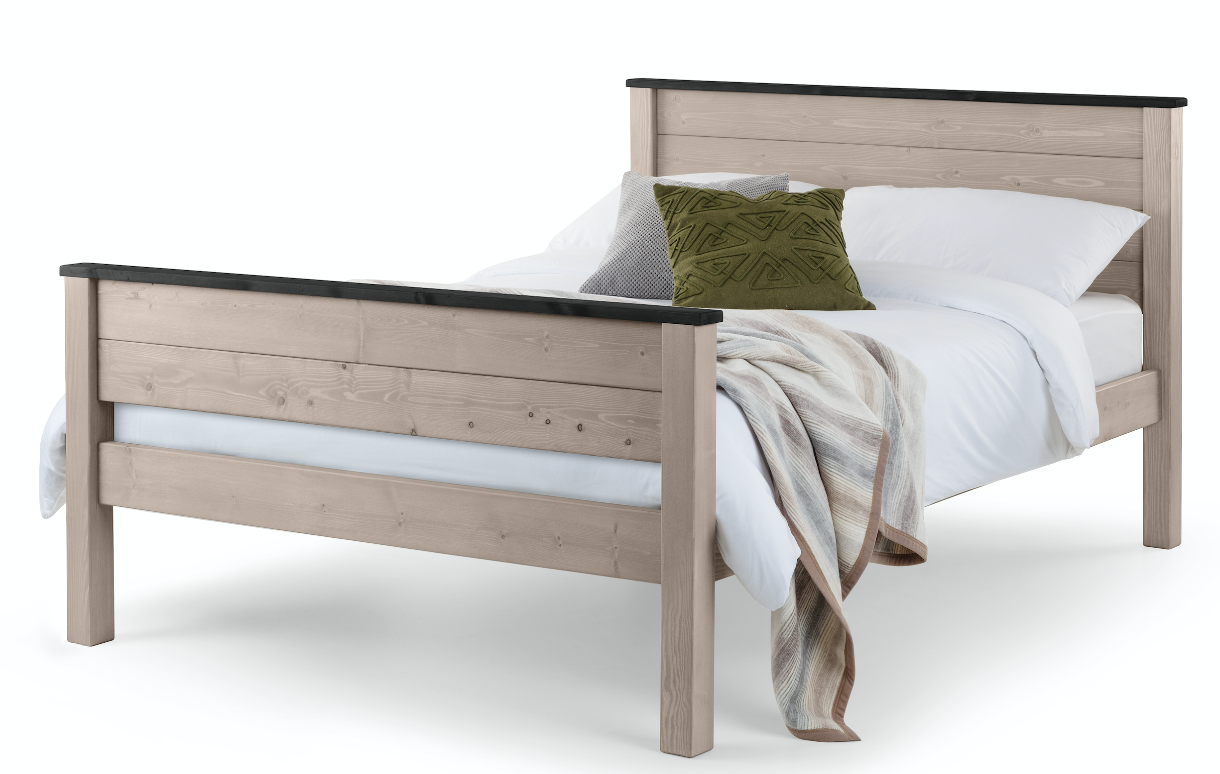 bed with footboard attached