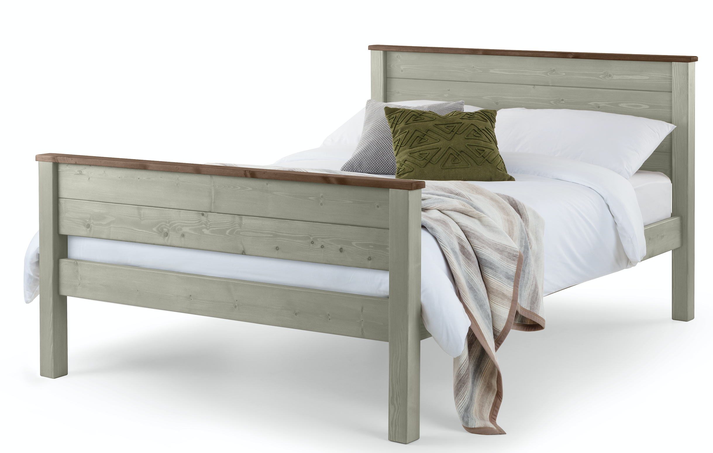 bed with footboard and headboard