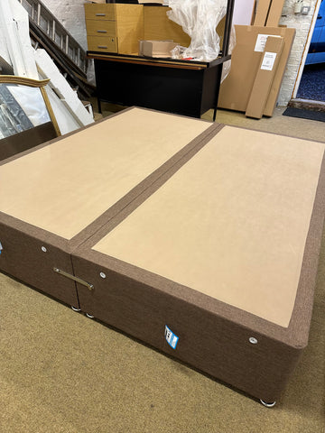 6ft (Super King) Standard Bed Base With No Drawers, colour Walnut