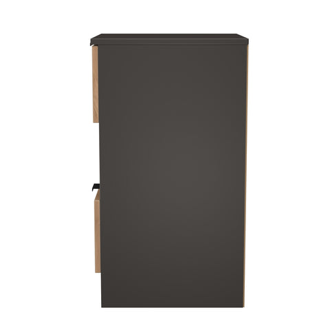 Bora 2 Drawer Bedside Cabinet with Open Shelf