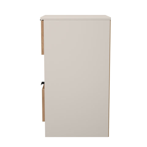 Bora 2 Drawer Bedside Cabinet with Open Shelf