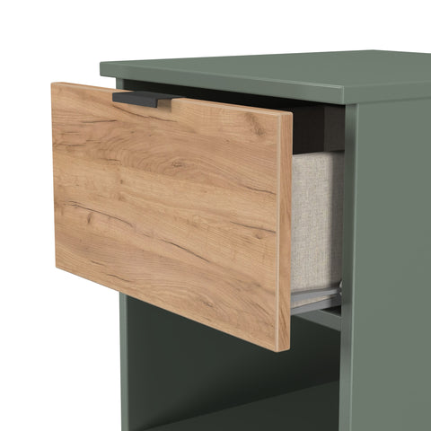 Bora 2 Drawer Bedside Cabinet with Open Shelf
