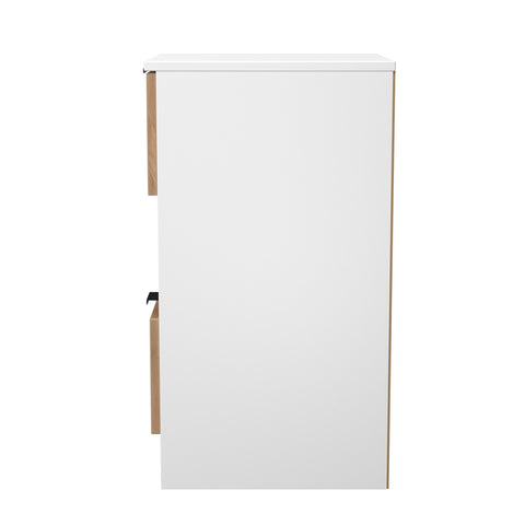 Bora 2 Drawer Bedside Cabinet with Open Shelf