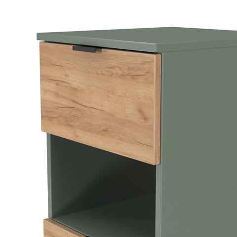 Bora 3 Drawer Bedside Cabinet with Open Shelf