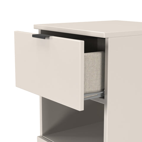 Bora 3 Drawer Bedside Cabinet with Open Shelf