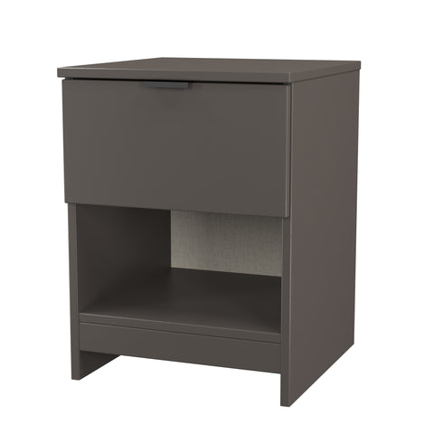 Bora 1 Drawer Bedside Cabinet with Open Shelf