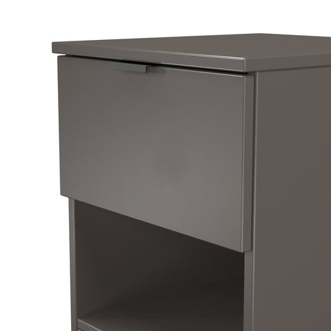 Bora 1 Drawer Bedside Cabinet with Open Shelf