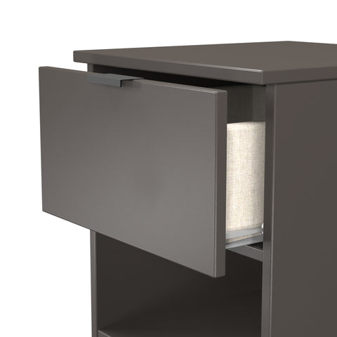 Bora 1 Drawer Bedside Cabinet with Open Shelf