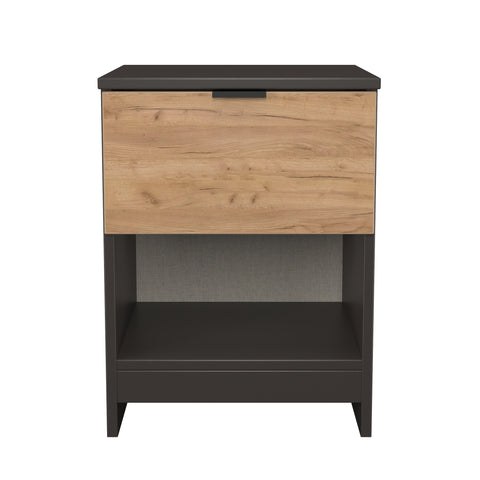 Bora 1 Drawer Bedside Cabinet with Open Shelf