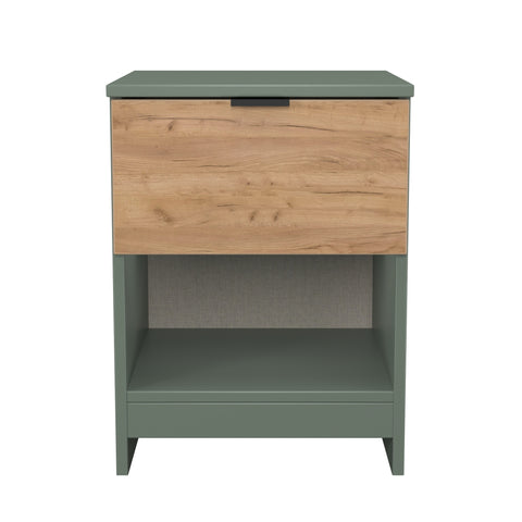 Bora 1 Drawer Bedside Cabinet with Open Shelf