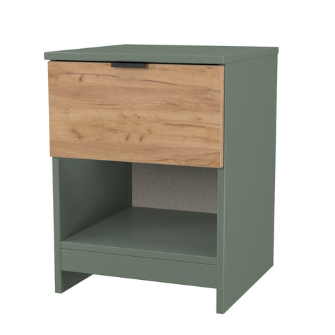 Bora 1 Drawer Bedside Cabinet with Open Shelf