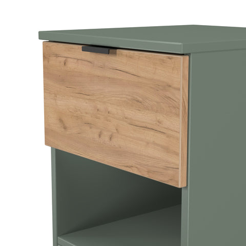 Bora 1 Drawer Bedside Cabinet with Open Shelf