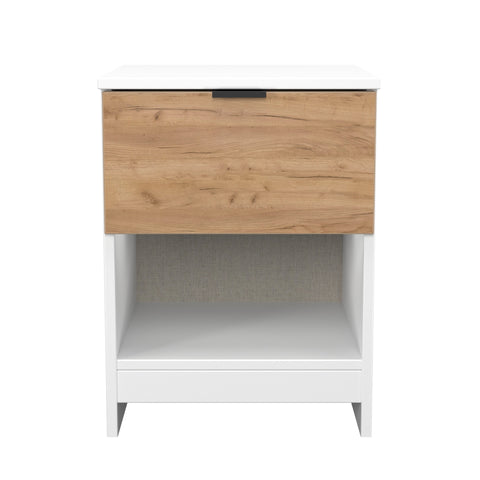 Bora 1 Drawer Bedside Cabinet with Open Shelf