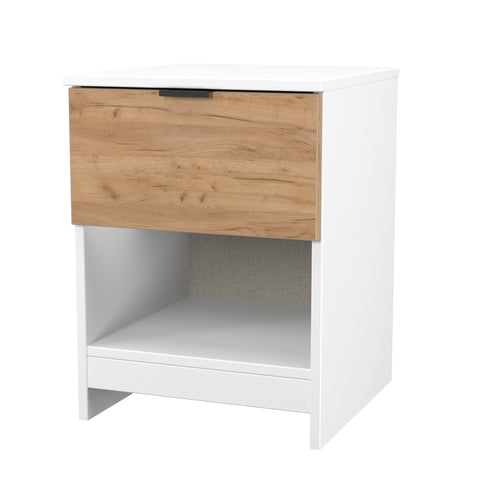 Bora 1 Drawer Bedside Cabinet with Open Shelf