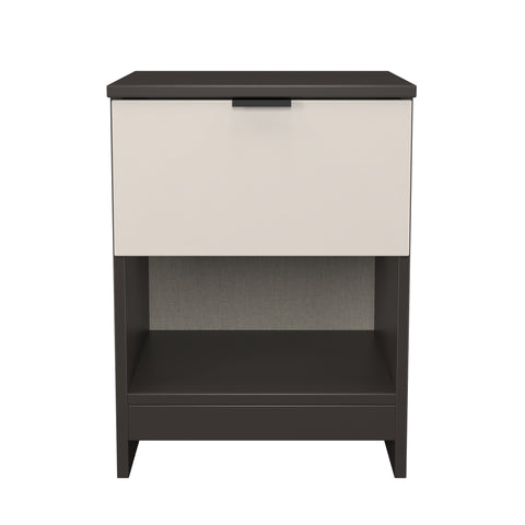 Bora 1 Drawer Bedside Cabinet with Open Shelf