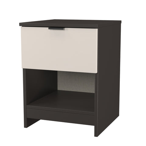 Bora 1 Drawer Bedside Cabinet with Open Shelf
