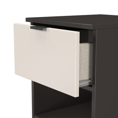 Bora 1 Drawer Bedside Cabinet with Open Shelf