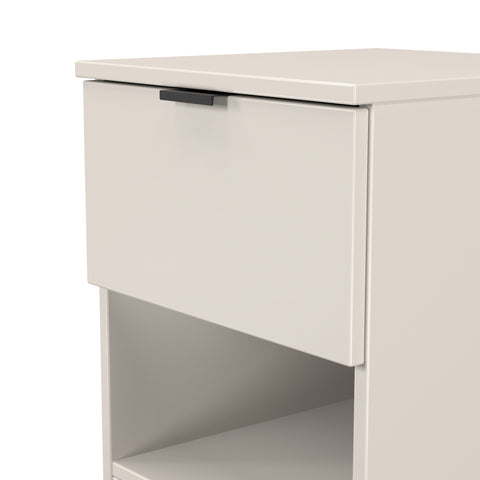 Bora 1 Drawer Bedside Cabinet with Open Shelf