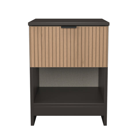 Bora 1 Drawer Bedside Cabinet with Open Shelf