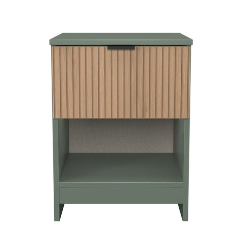Bora 1 Drawer Bedside Cabinet with Open Shelf