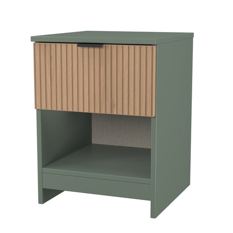 Bora 1 Drawer Bedside Cabinet with Open Shelf