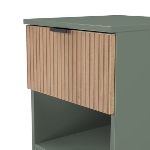 Bora 1 Drawer Bedside Cabinet with Open Shelf