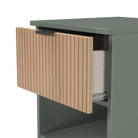 Bora 1 Drawer Bedside Cabinet with Open Shelf