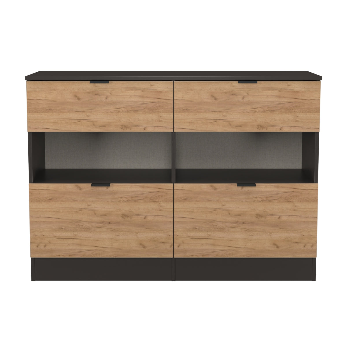 Bora 4 Drawer Midi Chest with Open Shelf