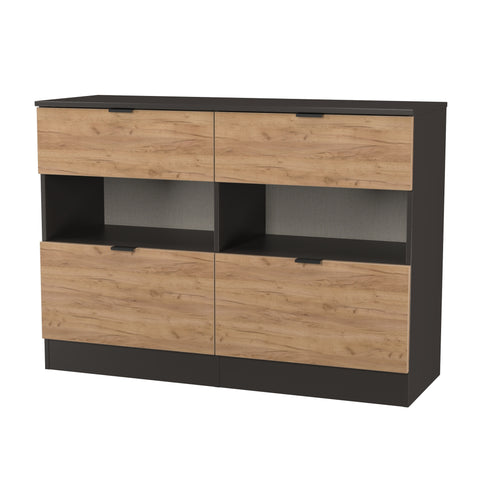 Bora 4 Drawer Midi Chest with Open Shelf