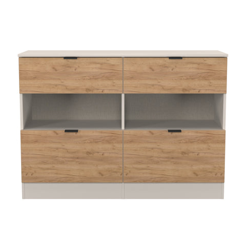 Bora 4 Drawer Midi Chest with Open Shelf