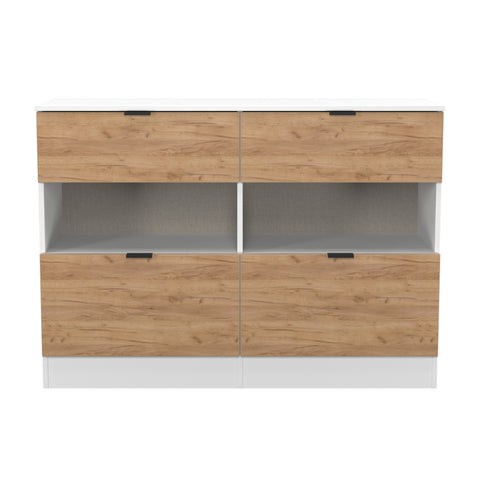 Bora 4 Drawer Midi Chest with Open Shelf