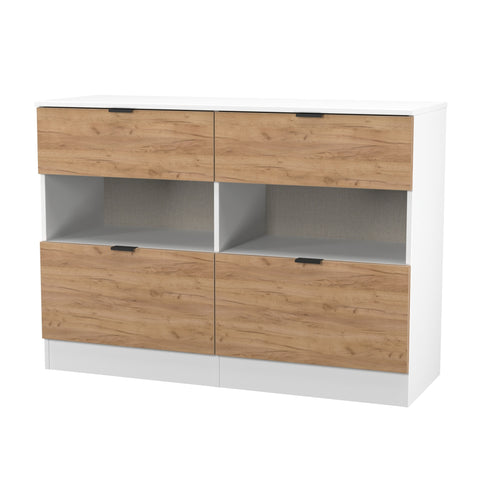 Bora 4 Drawer Midi Chest with Open Shelf