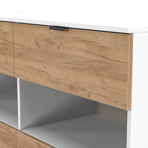Bora 4 Drawer Midi Chest with Open Shelf