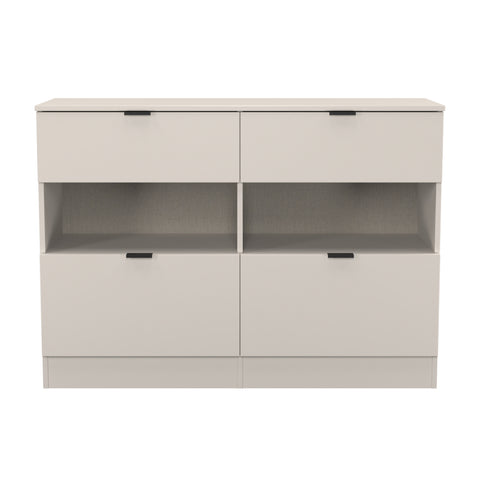 Bora 4 Drawer Midi Chest with Open Shelf