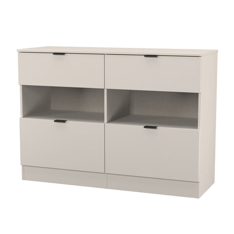 Bora 4 Drawer Midi Chest with Open Shelf