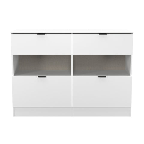 Bora 4 Drawer Midi Chest with Open Shelf