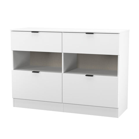 Bora 4 Drawer Midi Chest with Open Shelf