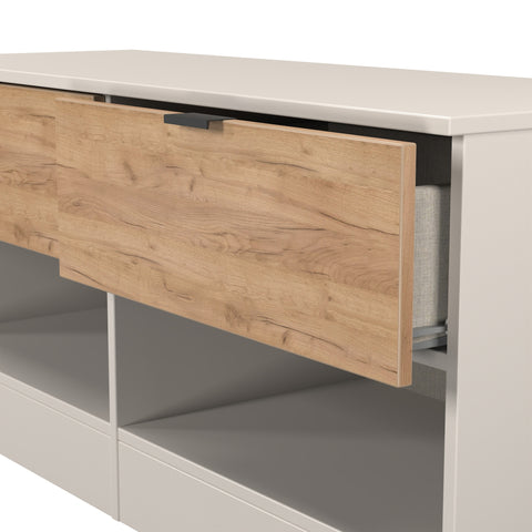 Bora 2 Drawer Bed Box with Open Shelves