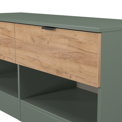 Bora 2 Drawer Bed Box with Open Shelves