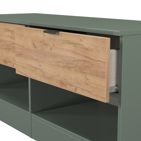 Bora 2 Drawer Bed Box with Open Shelves