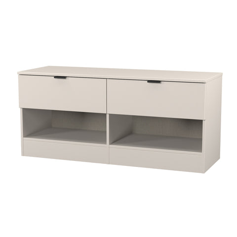 Bora 2 Drawer Bed Box with Open Shelves