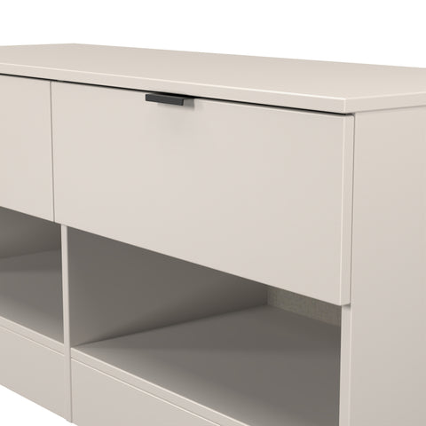 Bora 2 Drawer Bed Box with Open Shelves