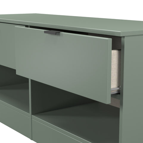 Bora 2 Drawer Bed Box with Open Shelves