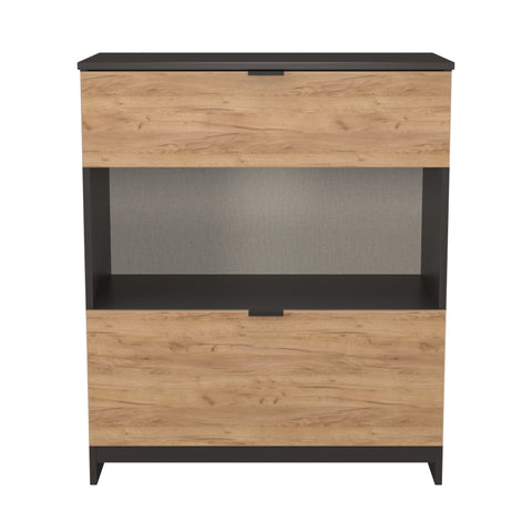 Bora 2 Drawer Deep Chest with Open Shelf