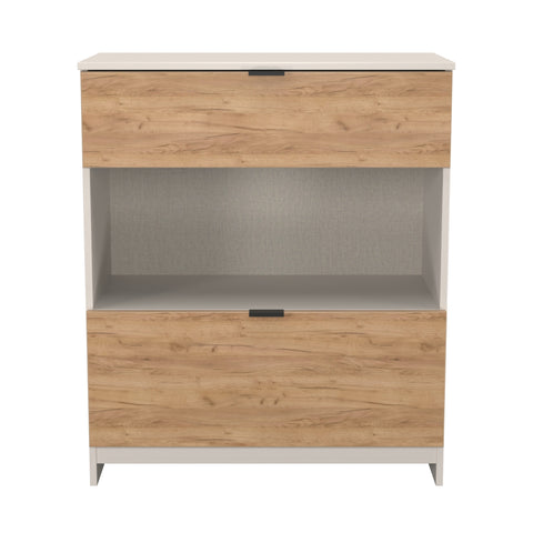 Bora 2 Drawer Deep Chest with Open Shelf