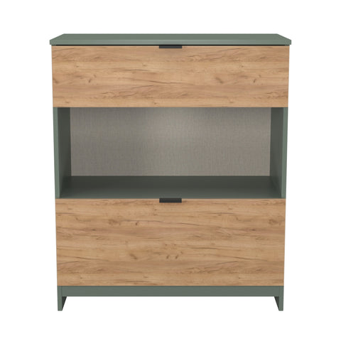 Bora 2 Drawer Deep Chest with Open Shelf