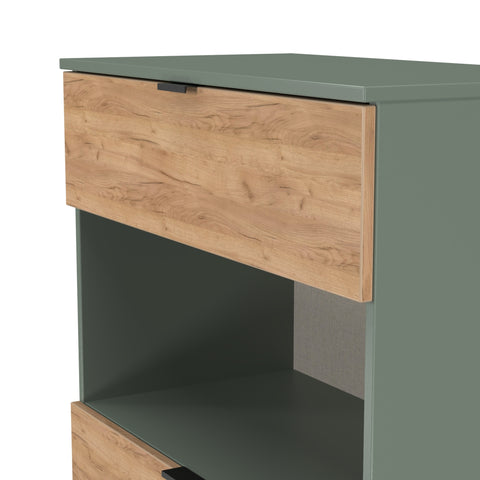 Bora 2 Drawer Deep Chest with Open Shelf