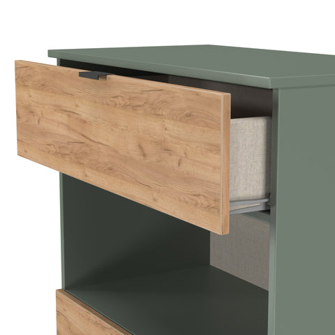 Bora 2 Drawer Deep Chest with Open Shelf