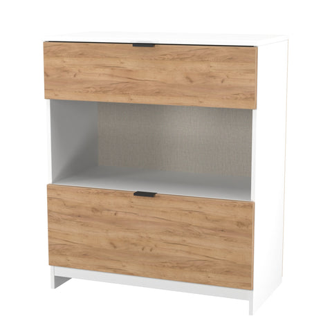 Bora 2 Drawer Deep Chest with Open Shelf