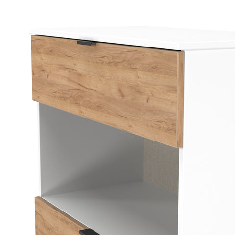 Bora 2 Drawer Deep Chest with Open Shelf